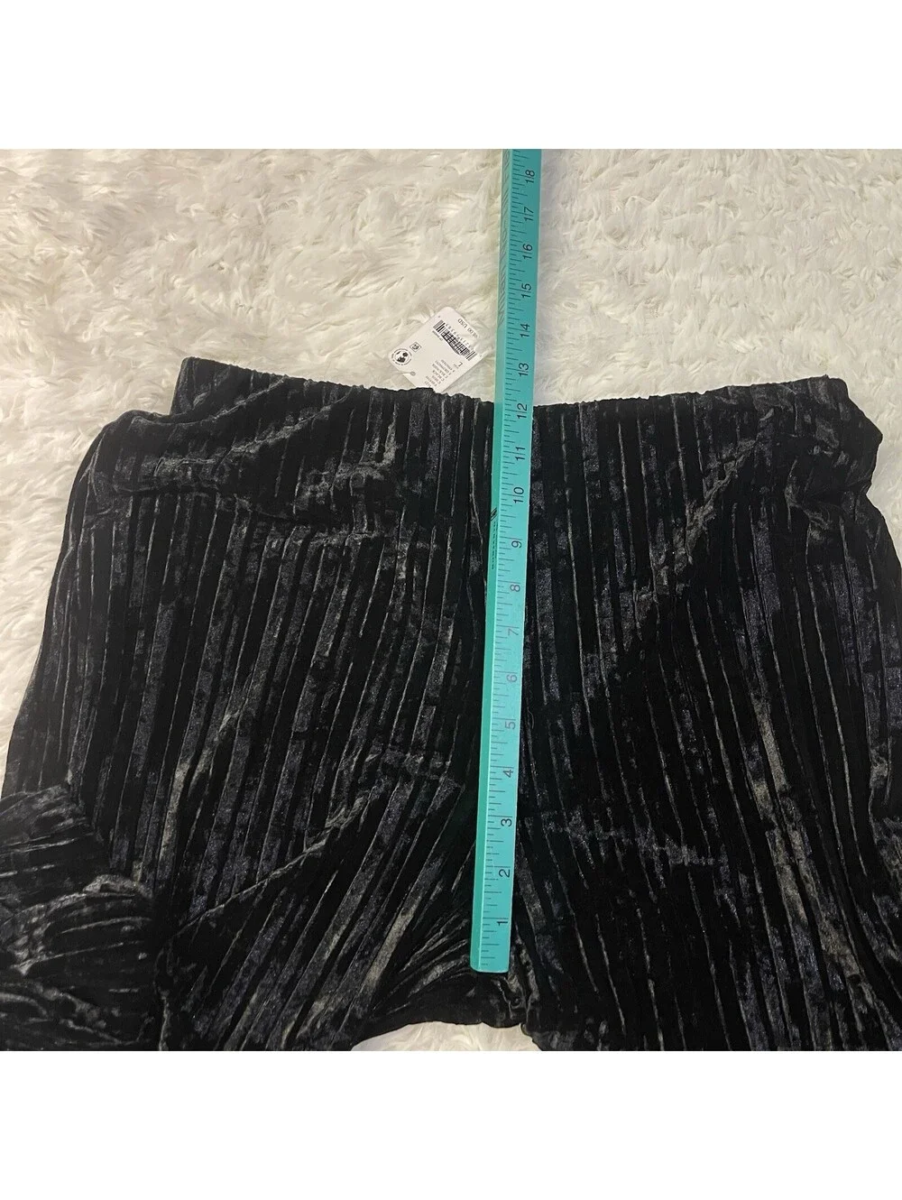 Free People NWT So Charming Velvet Flare Pants Womens L Black Stretch